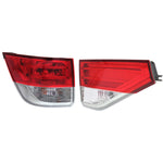 Tail Light Set For 2014-2017 Honda Odyssey Left Inner Outer Clear/Red LED CAPA