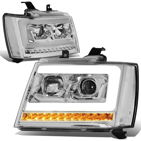 [LED Sequential Signal] 07-14 Tahoe Suburban DRL Projector Headlight Lamp