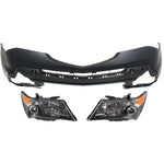 Headlight Kit For 2007-09 Acura MDX LH RH Clear Lens with Technology Package HID