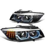 [LED 3D Crystal U-Halo] 09-12 BMW 3-Series E90 4-Dr Headlight/Lamp