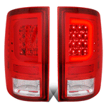 2009-2017 Ram 1500 2500 3500 Pair LED C-Tube Bar Tail Brake Light Lamp Red