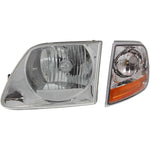 Headlight Kit For 2001-2003 Ford F-150 Left Side 2pc