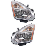 Headlight Set For 2011-2012 Nissan Rogue Left and Right With Bulb 2Pc