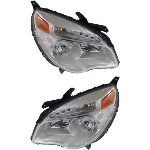 Headlight Set For 2010-2015 Chevy Equinox Left and Right Reflector Type CAPA 2Pc