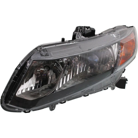 Headlight For 2012 Honda Civic Hybrid Model Left Clear Lens With Bulb