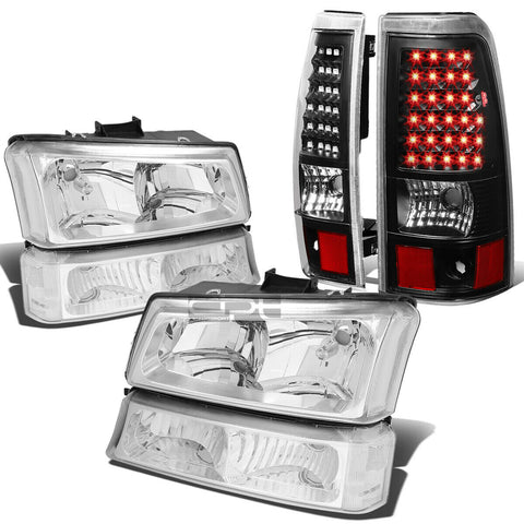 03-07 SILVERADO CHROME HEADLIGHT+CLEA