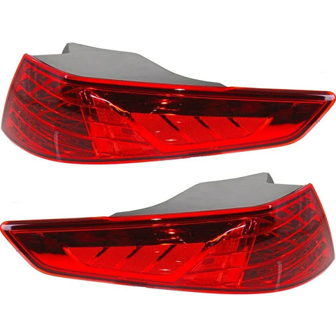 Halogen Tail Light Set For 2011-2013 Kia Optima Outer Clear & Red Lens 2Pcs