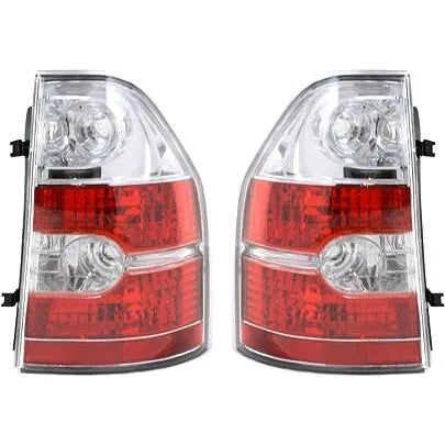 Set of 2 Tail Light For 2004-2006 Acura MDX LH & RH Clear & Red Lens