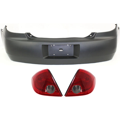 Bumper Cover and Tail Light Kit For 2005-2009 Pontiac G6 Sedan (L/R Tail Light)