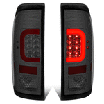 2008-2016 F250 F350 Super Duty Red LED C-Bar Tail Brake Light Lamp Smoked