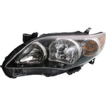 Headlight For 2011 2012 2013 Toyota Corolla Left Black Housing With Bulb