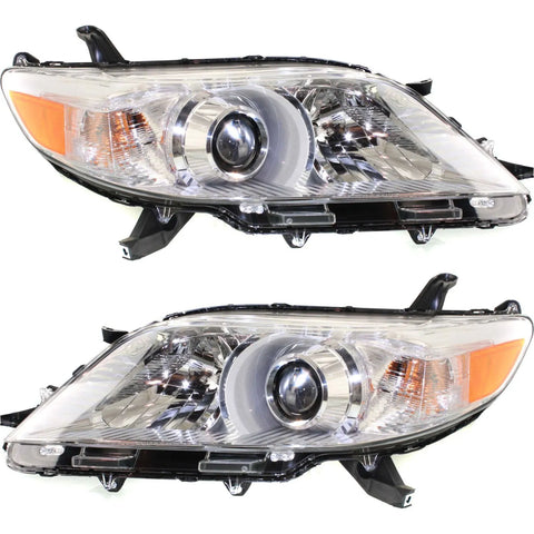 Headlight Set For 2011-2017 Toyota Sienna Left and Right With Bulb CAPA 2Pc