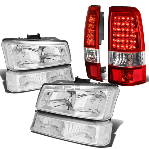 03-07 SILVERADO CHROME HEADLIGHT+CLEA