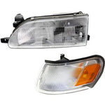 Headlight Kit For 1993-1997 Toyota Corolla Driver Side with Corner Light