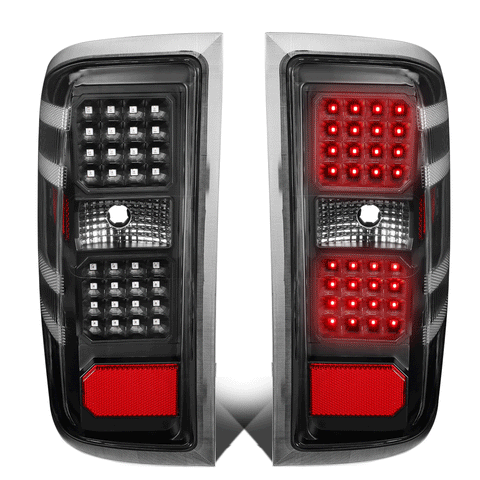 2014-2019 Silverado Sierra 1500 2500 LED Tail Brake Light Lamp Set Black