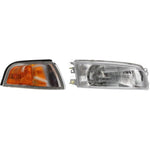 Headlight Kit For 1997-2001 Mitsubishi Mirage Left Sedan Includes Corner Light