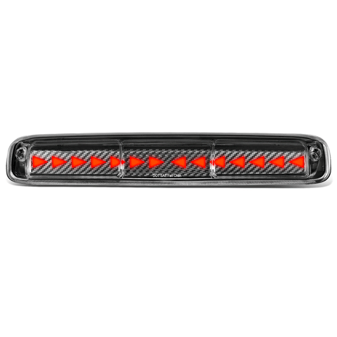 1996-2007 Silverado Sierra Chasing Triangle LED Carbon 3rd Third Brake Light