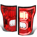 2015-2017 d F150 Truck Tron Style 3D LED Tail Brake Light Stop Lamp Red