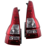 Halogen Tail Light Set For 2007-2011 Honda CR-V Clear & Red Lens 2Pcs