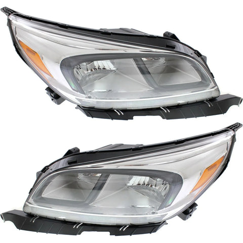 Headlight Set For 2013-2016 Chevrolet Malibu Driver/Passenger Side w/ bulb