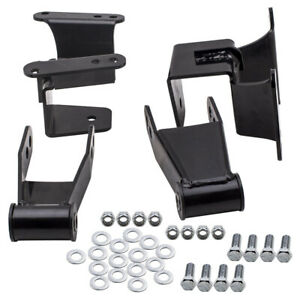 Rear 4" Lowering Drop Kit Drop Hangers fit GMC C10 1973-85 86 87