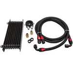 10 ROW AN10 Thermostat Adaptor Engine Oil Cooler+Filter Adapter Kit+ 2 Oil Lines