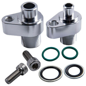 A/C Compressor Adapter Fittings Kit for Denso 10S17F & 10S20F for LS Engine Swap