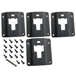 Black Bed Cleats Tie Down Interface Plates for Ford F150 FL3Z-9928408-A,B