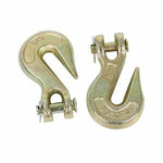 5/16" Clevis Grab Hooks (2) G70 Chain Hook Flatbed Truck Trailer Tie Down Towing