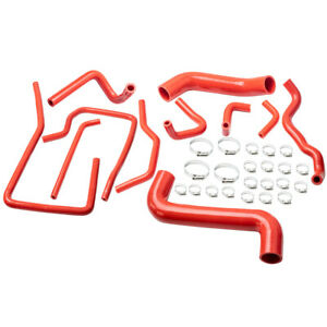 Red Silicone Radiator Hose Pipe For Subaru Impreza STi GDA /GDB EJ207 02-07