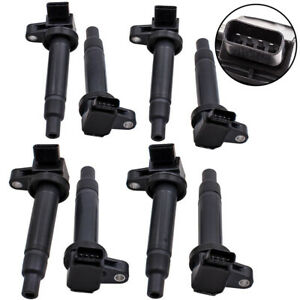 8pcs Ignition on plug Coils for Toyota Tundra Sequoia 4.7L V8 88921392 2000-2009