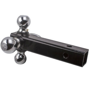 Quality Triple 3 Ball Trailer Hitch Ball Receiver Mount 1 7/8" 2" 2 5/16" Towing