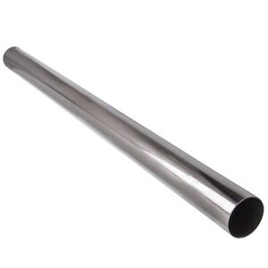 3" O.D. 76mm T-304 Steel Straight Tube Pipe Exhaust -- Length 4FT / 48"