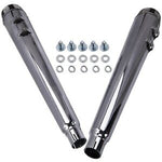 4" Megaphone Muffler Exhaust Slip ons for Harley Touring Roadking Exhaust 95-16