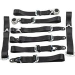 2 Sets 4 Point 2 Inch Racing Seat Belt Harness Camlock Quick Release Safety Belt