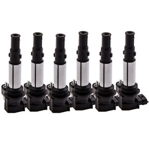 6PCS Spark Ignition Coil For Buick Enclave LaCrosse Chevrolet Saab 9-3 Saturn