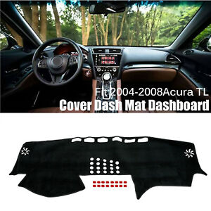 For Acura TL 2004-2008 Car Dash Cover Dash Mat Board Pad Carpet Black