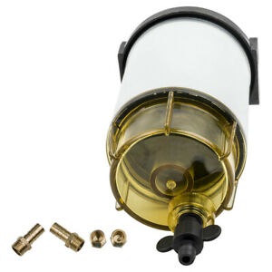 Clear Bowl Fuel Filter Water Separator Kit Outboard Filter for Marine S3213