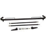 6 point Racing Safety Seat Belt Chassis Roll Harness Bar Kit Rod Black