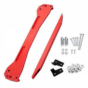 Red Rear Tie Bar Subframe Brace + Tie Bar FOR 1996-2000 EK Honda Civic