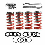 Adjustable 1"-4" Lowering Suspension Coilover Coil Springs For Honda Scaleed Red