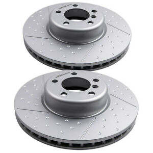 2 Pcs Left Driver Side Front Brake Rotors Dics for BMW F20 F22 F33 F36