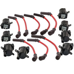 8 Sets Ignition Coils & Plug Pack For Chevy Silverado GMC 4.8 5.3L 10457730