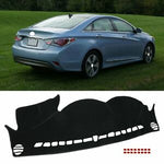 Black Dashboard Dash Mat Cover Mat  For Hyundai Sonata 2010-2013 10 11 12 13