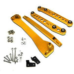 Rear Lower Control Arm+ Subframe Brace +Tie Bar For 96-00 Honda Civic EK Yellow